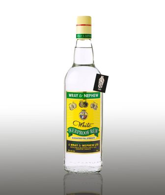 Wray & Nephew White overproof Rum 0,7L (63% vol.)inkl. Mixcompany Postkarte- [E
