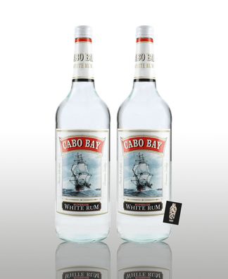 Cabo Bay 2er-Set Superior White Rum 2x1L ( 37,5% vol.) inkl. Mixcompany Postkar