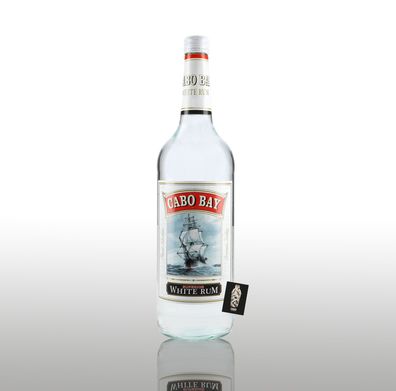 Cabo Bay Superior White Rum 1L ( 37,5% vol.) inkl. Mixcompany Postkarte- [Enthä