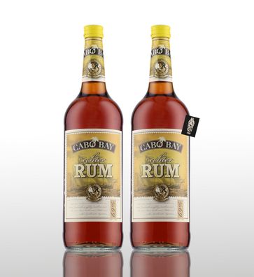 Cabo Bay 2er-Set echter Rum 2x1L (69% vol.) inkl. Mixcompany Postkarte- [Enthäl