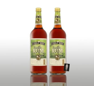 Cabo Bay 2er-Set echter Rum 2x1L (37,5% vol.) sorgfältig gebrannt inkl. Mixcomp