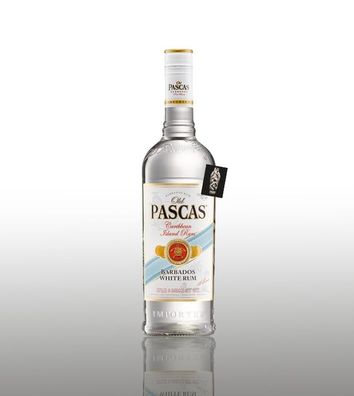 Old Pascas white Rum 0,7l (37,5% vol.) distilled in Barbados/ West Indies Caribb