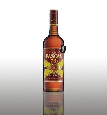 Old Pascas 73% vol. Jamaica Dark Rum 1L inkl. Mixcompany Postkarte- [Enthält Su