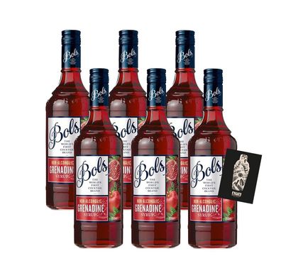 Bols 6er-Set Grenadine Sirup 6x0,75L (non alcoholic/ alkoholfrei)