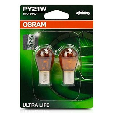 Osram ULTRA LIFE PY21W Doppelblister 7507ULT-02B ECE PY21W 12 Volt 21 Watt Blink