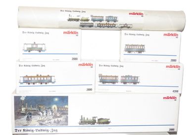 Märklin 2880 & 4398 - Der König-Ludwig-Zug - 6 Teile - HO - 1:87 - Originalverpackung