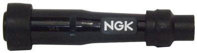 NGK 8022 SD05F Zündkerzenstecker schwarz 10/12 mm Kerzen, Phenolharz, gerade, 5