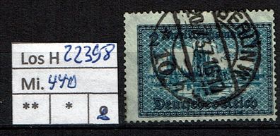 Los H22398: Deutsches Reich Mi. 440, gest.