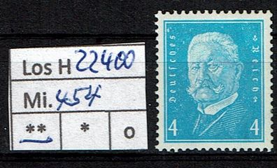 Los H22400: Deutsches Reich Mi. 454 * *