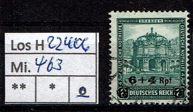 Los H22406: Deutsches Reich Mi. 463, gest.