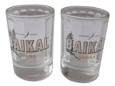Baikal Vodka - 2 Schnapsgläser 4cl. - Glas