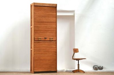 Rollladenschrank Bauhaus Alt Büroschrank Aktenschrank Vintage schmal hoch Antik Loft