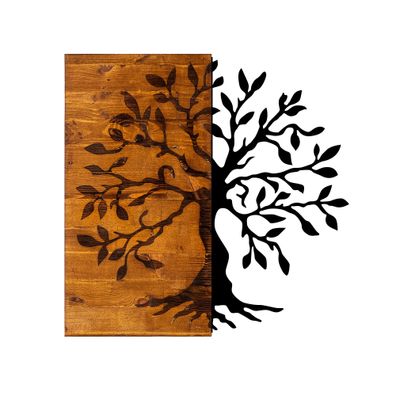 Wallity Wanddekoobjekt SKL1280 50% WOOD (Thickness: 3 cm) / 50% METAL 58 x 58 cm