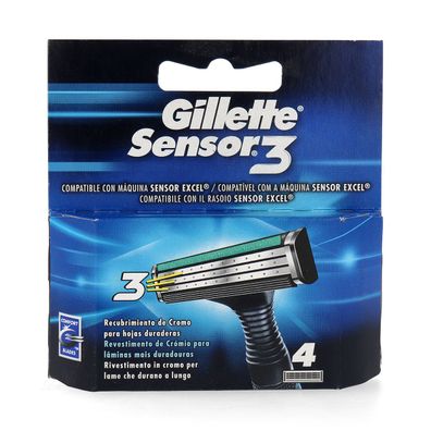 Gillette Sensor 3 Klingen - 4 Stück