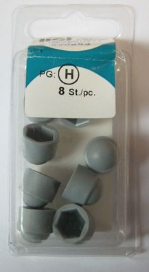 HSI Schutzkappen für 6kant Schrauben M5 grau/ 8 Stück im Blister