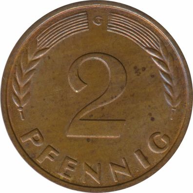 BRD 2 Pfennig 1963 G Eichenzweig J.381*