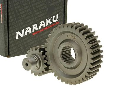 Getriebe sekundär Naraku Racing 17/36 + 31% für GY6 125/150ccm 152/157QMI