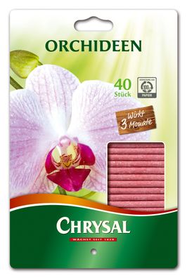 Chrysal Orchideen Düngestäbchen, 40 Stück