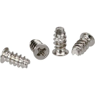 InLine® Lüfterschrauben, 5,0x10,0mm, verzinkt, 4er Pack