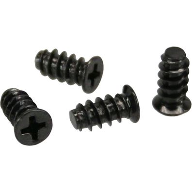 InLine® Lüfterschrauben, 5,0x10,0mm, schwarz, 50 Stück