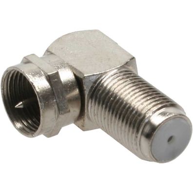 InLine® F-Winkeladapter, F-Stecker / F-Buchse, Metall