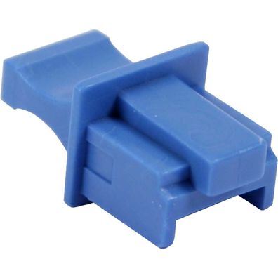 InLine® Staubschutz, für RJ45 Buchse, Farbe: blau, 10er Blister, blau