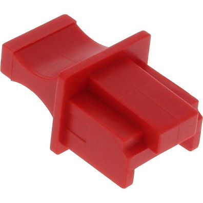 InLine® Staubschutz, für RJ45 Buchse, Farbe: rot, 100er Pack, rot