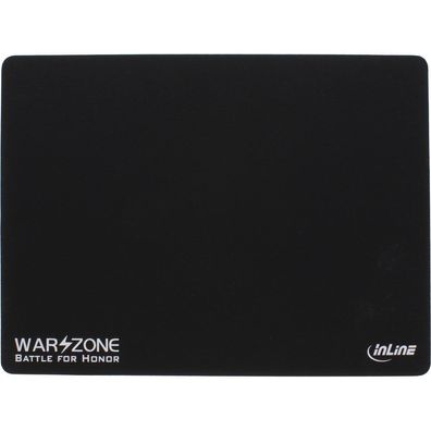 InLine® Maus-Pad, Soft Gaming Pad, 350x260x3mm, schwarz, schwarz