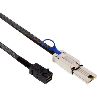 InLine® Mini SAS HD Kabel, SFF-8643 zu SFF-8088, 1m, schwarz