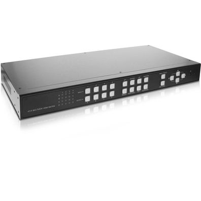 InLine® HDMI 4x4 Multi View Matrix / Videowand Switch, 4 Eingänge auf 4 Ausgänge