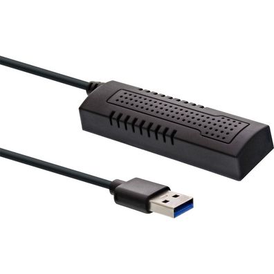 InLine® USB 3.1 zu SATA 6Gb/s Konverter Kabel, USB A Stecker, 0,9m, schwarz