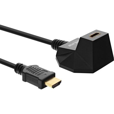 HDMI Verlängerung mit Standfuß, HDMI-High Speed mit Ethernet, 4K2K, Stecker /