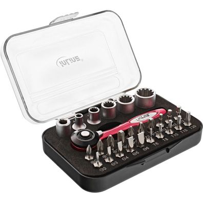 InLine® Mini-Ratschen-Set 27in1