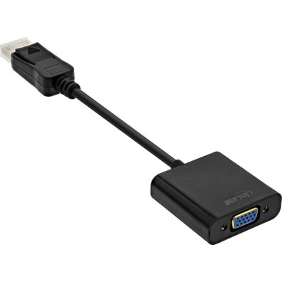 InLine® Basic DisplayPort Adapterkabel, DisplayPort Stecker auf VGA Buchse schwa