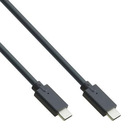 InLine® USB 3.2 Gen.2 Kabel, USB Typ-C Stecker/ Stecker, schwarz, 2m
