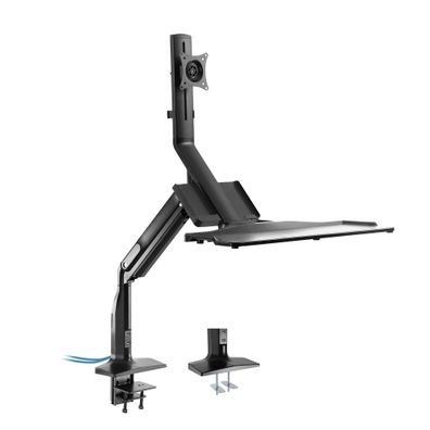 InLine® Workstation-Tischhalterung mit Lifter und USB 3.0