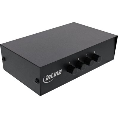 InLine® AV Umschalter manuell 4-port, 3x Cinch IN/ OUT