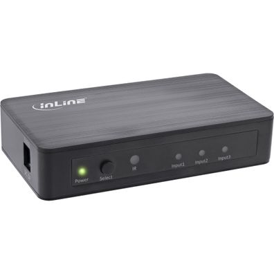 InLine® HDMI Switch, 3-fach, 4K2K@60Hz, HDCP 2.2