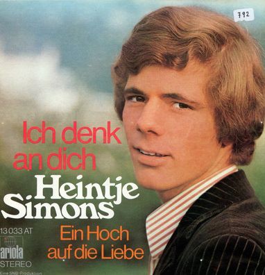 7" Cover Heintje Simons - Ich denk an Dich