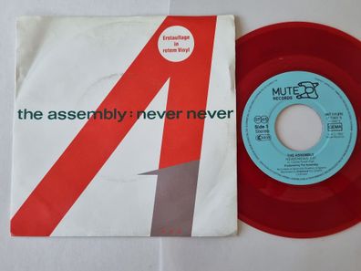 The Assembly - Never never 7'' Vinyl Germany RED VINYL/ Vince Clark/ Erasure