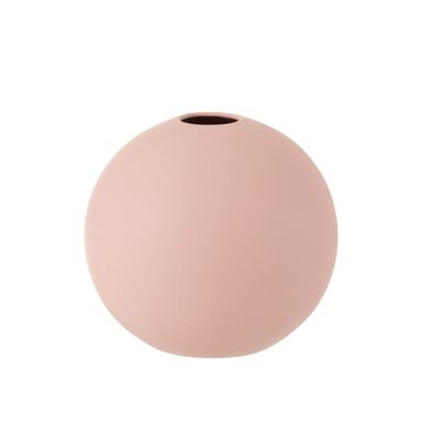 J-Line Vase Sphere ? Keramik ? Rosa ? groß ? 23,50 cm hoch