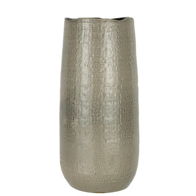 J-Line Vase Muster Keramik Hellgrau Groß ? 50,00 cm hoch