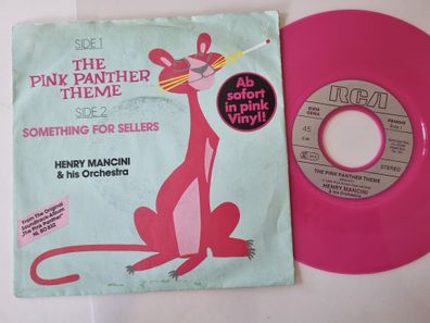 Henry Mancini - The Pink Panther Theme 7'' Vinyl Germany PINK VINYL
