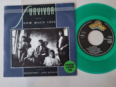 Survivor - How much love 7'' Vinyl Germany GREEN VINYL
