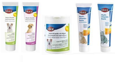 Trixie Multi-Vitamin Katze oder Hund Paste oder Multi-Vitamin mit Algen