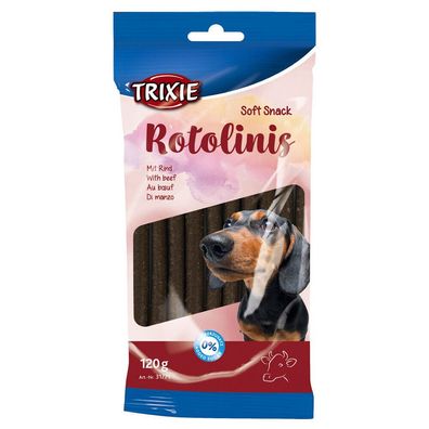 Trixie Rotolinis Rind 120 g, 12 St?ck 12 cm Hundesnack Kau Snack Leckerlie Hund