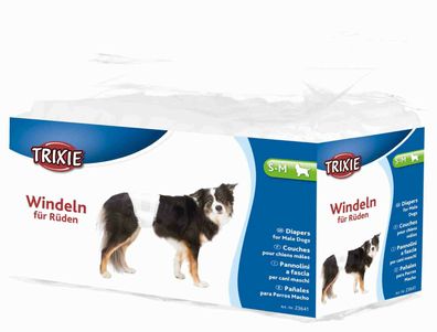 Trixie 12x Rüdenwindeln besonders saugstark - Hundewindeln - Windel für den Hund