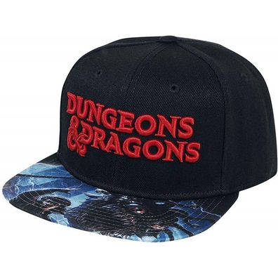 Offizielle D&D Dungeons & Dragons Snapback Cap Kappe Made in USA 3D mit Logo