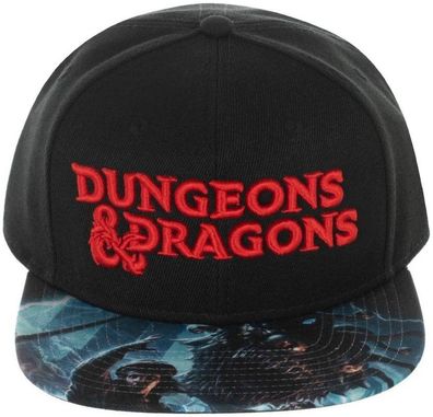 Offizielle D&D Dungeons & Dragons USA Snapback Sublimated Cap Kappe 3D mit Logo