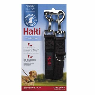 Company of AnimalsHalti F?hrleine schwarz 25 mm; 2 m Hund Dog Leine